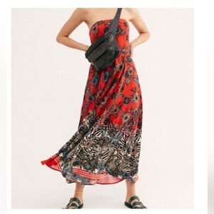 FREE PEOPLE Mila strapless maxi dress